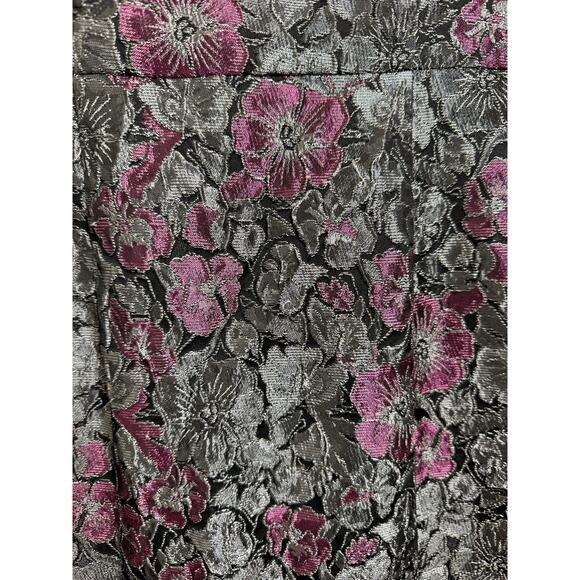 NWT JS Collections Women's Floral Jacquard Maxi Formal Prom Trumpet Dress Size 4 - Picture 5 of 14